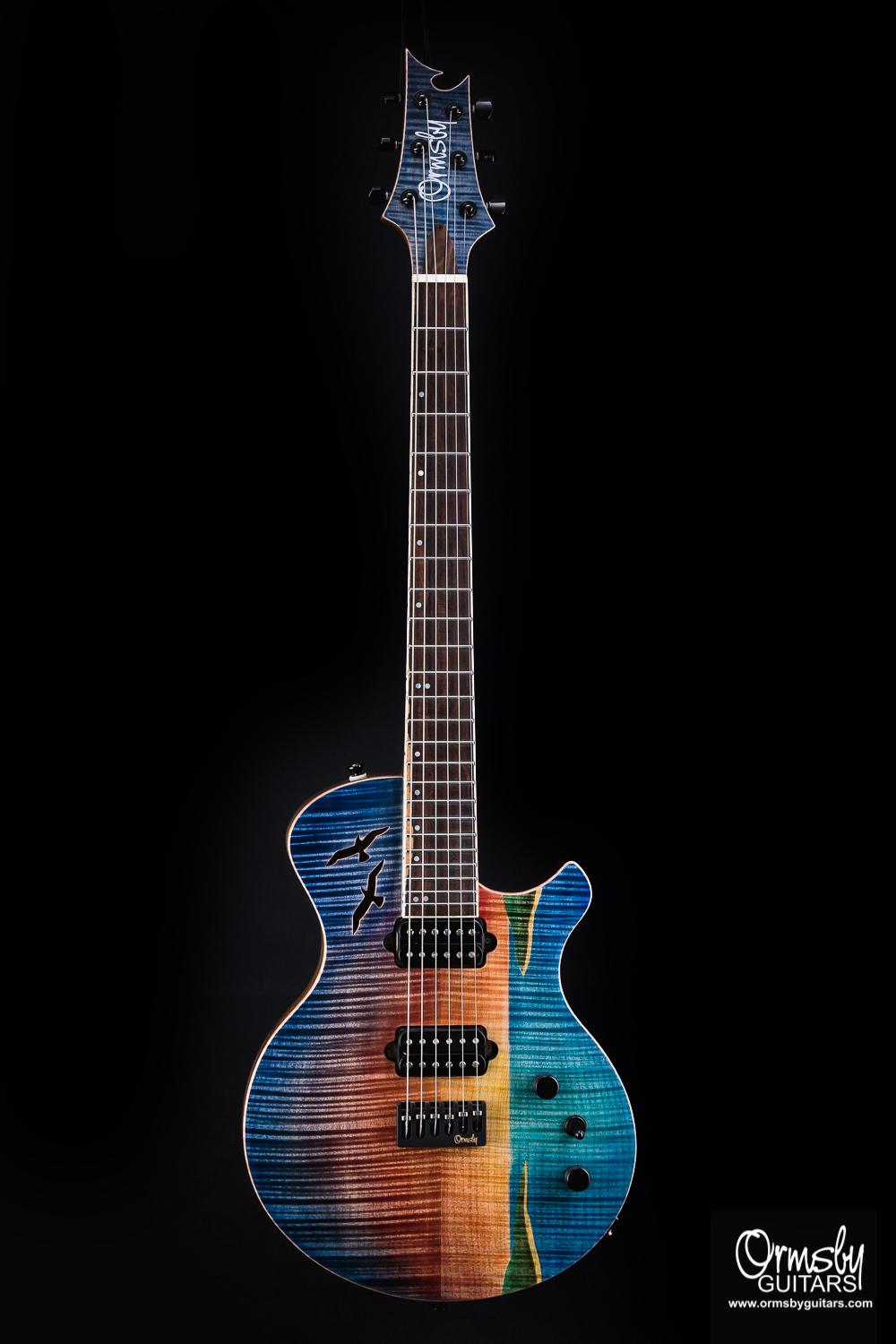 Ormsby Guitars flame maple rainbow Custom Finish
